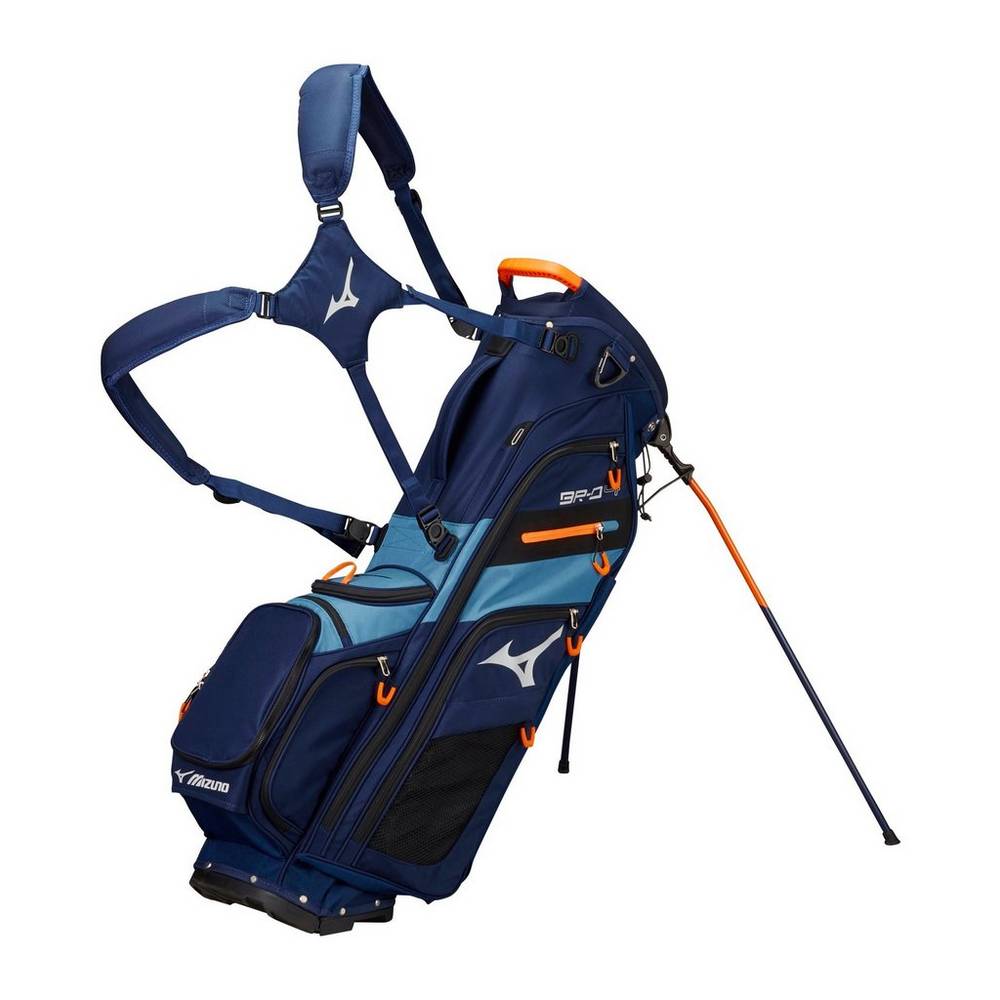 Panske Batoh Mizuno BR-D4 6-Way Stand Námornícka Modrá/Siva Modre Vypredaj IKGA26784